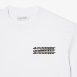 T-Shirts | LACOSTE T-Shirt Femme Lacoste Oversize Fit En Jersey De Coton