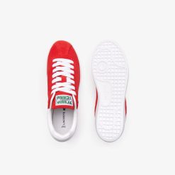 Sneakers | LACOSTE Sneakers Baseshot Femme En Cuir Velours