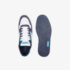 Sneakers | LACOSTE Sneakers T-Clip Homme Lacoste En Cuir Color-Block