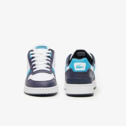 Sneakers | LACOSTE Sneakers T-Clip Homme Lacoste En Cuir Color-Block