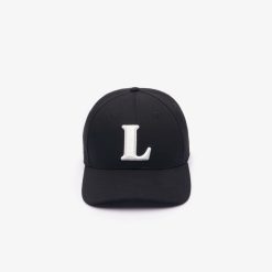 Chapeaux & Casquettes | LACOSTE Casquette De Baseball En Twill De Coton Brode 3D