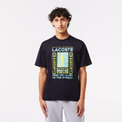 T-Shirts | LACOSTE T-Shirt Relaxed Fit Imprime Rene Lacoste