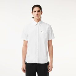 Chemises | LACOSTE Chemise Regular Fit Oxford Manches Courtes En Coton