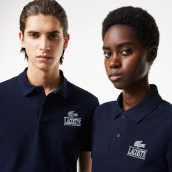 Polos | LACOSTE Polo Mini Pique Stretch Imprime Signature Lacoste