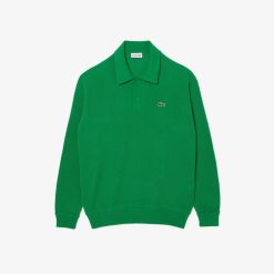 Pullovers | LACOSTE Pull Homme Lacoste Relaxed Fit Col Polo En Laine