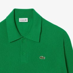 Pullovers | LACOSTE Pull Homme Lacoste Relaxed Fit Col Polo En Laine