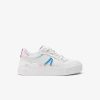 Sneakers | LACOSTE Sneakers L002 Evo Femme En Cuir Holographique