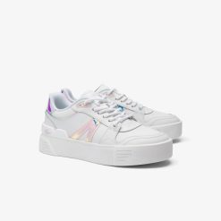 Sneakers | LACOSTE Sneakers L002 Evo Femme En Cuir Holographique