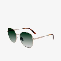 Lunettes De Soleil | LACOSTE Lunettes De Soleil Neoheritage Ovales En Metal