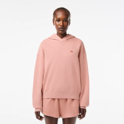 Sweatshirts | LACOSTE Sweatshirt Oversize A Capuche En Molleton Teinture Naturelle