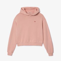 Sweatshirts | LACOSTE Sweatshirt Oversize A Capuche En Molleton Teinture Naturelle