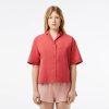 Chemises & Hauts | LACOSTE Chemise Oversize En Coton A Manches Courtes