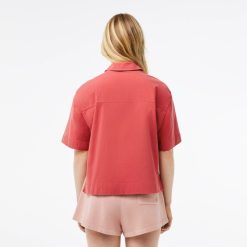 Chemises & Hauts | LACOSTE Chemise Oversize En Coton A Manches Courtes