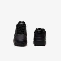 Chaussures | LACOSTE Sneakers T-Clip Enfant Lacoste En Synthetique Avec Detail Colore