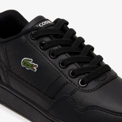 Chaussures | LACOSTE Sneakers T-Clip Enfant Lacoste En Synthetique Avec Detail Colore