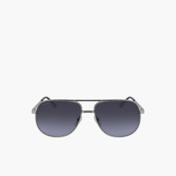 Lunettes De Soleil | LACOSTE Lunettes De Soleil Navigateur Signature 101 En Metal