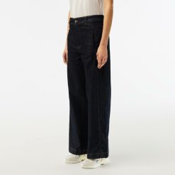 Pantalons & Shorts | LACOSTE Pantalon Jean Femme Lacoste En Denim Extensible