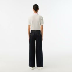 Pantalons & Shorts | LACOSTE Pantalon Jean Femme Lacoste En Denim Extensible