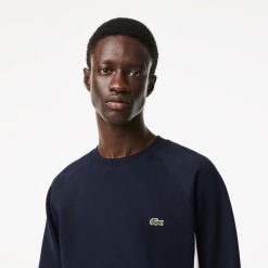 Sweatshirts | LACOSTE Sweatshirt Color-Block Homme Lacoste En Molleton Gratte