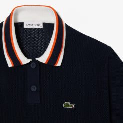 Pullovers | LACOSTE Pull Col Polo Manches Courtes En Coton