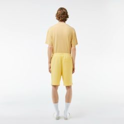 Pantalons & Shorts | LACOSTE Short Jogger Effet Delave Imprime Lacoste