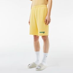 Pantalons & Shorts | LACOSTE Short Jogger Effet Delave Imprime Lacoste