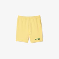 Pantalons & Shorts | LACOSTE Short Jogger Effet Delave Imprime Lacoste