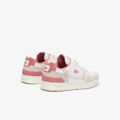 Sneakers | LACOSTE Sneakers T-Clip Femme En Cuir Contraste