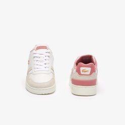 Sneakers | LACOSTE Sneakers T-Clip Femme En Cuir Contraste