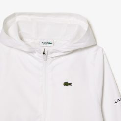 Vetements Garcon | LACOSTE Veste Zippee Sport A Capuche Avec Marquage