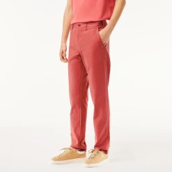 Pantalons & Shorts | LACOSTE Pantalon Chino Slim Fit En Coton Stretch