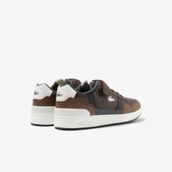 Sneakers | LACOSTE Sneakers T-Clip Velcro Homme En Cuir