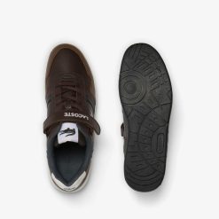 Sneakers | LACOSTE Sneakers T-Clip Velcro Homme En Cuir