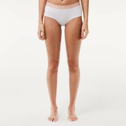 Sous-Vetements Et Vetements D'Interieur | LACOSTE Shorty Avec Ceinture Siglee En Coton Stretch