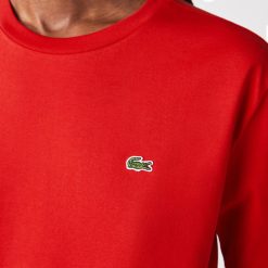 T-Shirts | LACOSTE T-Shirt A Col Rond En Coton Premium