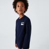 Vetements Garcon | LACOSTE Sweatshirt Garcon Lacoste A Col Rond Finitions Bord-Cotes