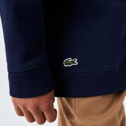 Vetements Garcon | LACOSTE Sweatshirt Garcon Lacoste A Col Rond Finitions Bord-Cotes