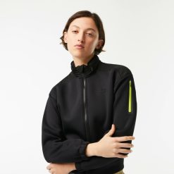 Vetements De Sport | LACOSTE Sweatshirt Zippe Femme Loose Fit Lacoste Sport Avec Capuche