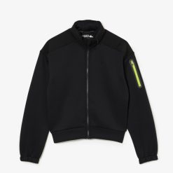 Vetements De Sport | LACOSTE Sweatshirt Zippe Femme Loose Fit Lacoste Sport Avec Capuche