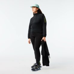 Vetements De Sport | LACOSTE Sweatshirt Zippe Femme Loose Fit Lacoste Sport Avec Capuche