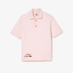 Pullovers | LACOSTE Pull Col Polo Lacoste X Le Fleur