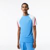 Vetements De Sport | LACOSTE T-Shirt Homme Lacoste Tennis Regular Fit Bandes Siglees