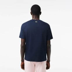 T-Shirts | LACOSTE T-Shirt Imprime Monogramme Regular Fit En Coton