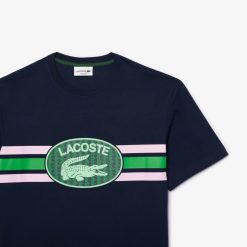 T-Shirts | LACOSTE T-Shirt Imprime Monogramme Regular Fit En Coton