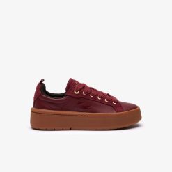 Sneakers | LACOSTE Sneakers Carnaby Platform Femme Cuir Color-Block