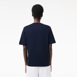 T-Shirts | LACOSTE T-Shirt Relaxed Fit En Jersey De Coton Pima Leger