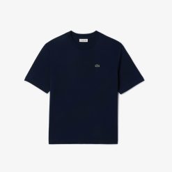 T-Shirts | LACOSTE T-Shirt Relaxed Fit En Jersey De Coton Pima Leger