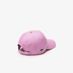 Accessoires | LACOSTE Casquette En Twill De Coton Avec Grand Crocodile