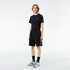 Pantalons & Shorts | LACOSTE Short Jogger En Molleton Avec Bande Siglee