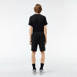 Pantalons & Shorts | LACOSTE Short Jogger En Molleton Avec Bande Siglee